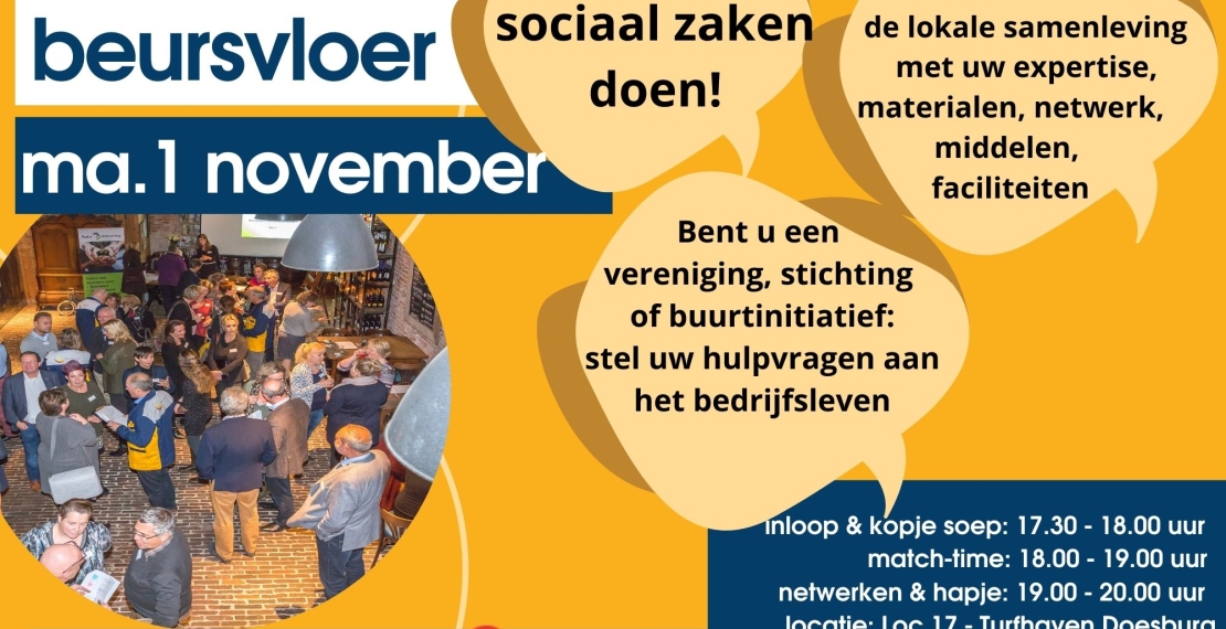 De Doesburg Rhedense Uitdaging kan dit jaar weer een beursvloer organiseren!